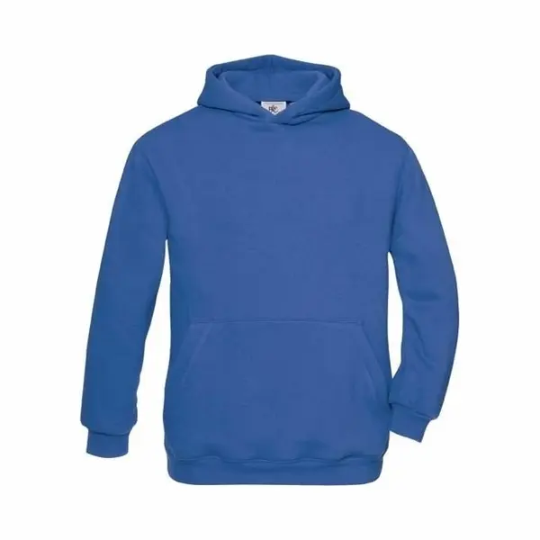 B&C Hooded Sweater - Blauw - Trui Met Capuchon - Kinderen 134/146 thumbnail