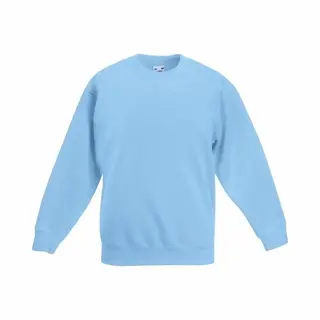 Fruit of the Loom Lichtblauwe Katoenmix Sweater Voor Jongens 9-11 Jaar (134/146)