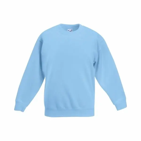 Fruit of the Loom Lichtblauwe Katoenmix Sweater Voor Jongens 9-11 Jaar (134/146) thumbnail