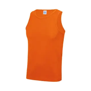 AWDis Hoods AWDis Sport Sintlet/tanktop - Heren - Oranje - Mouwloos - Polyester - Sportkleding S