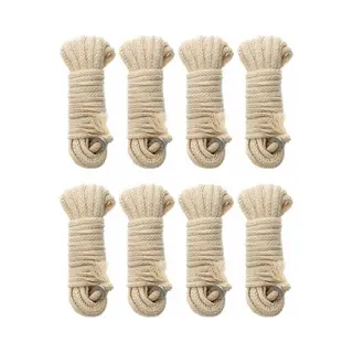 Scheerlijnset - 8x - Katoen - 3 Mm - 4 Meter - Tentkoorden - Spantouw - Kamperen En Outdoor - Tentuitrusting