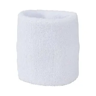 5x Wit Zweetbandje Voor Pols - Zweetbandjes