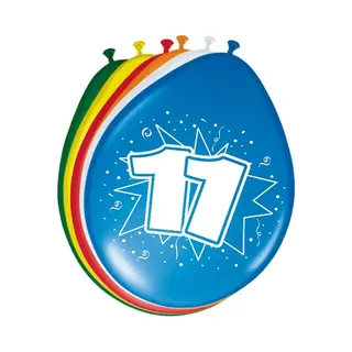 Folat 24x Stuks Ballonnen Versiering 11 Jaar