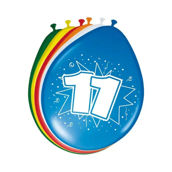 Folat 24x Stuks Ballonnen Versiering 11 Jaar thumbnail