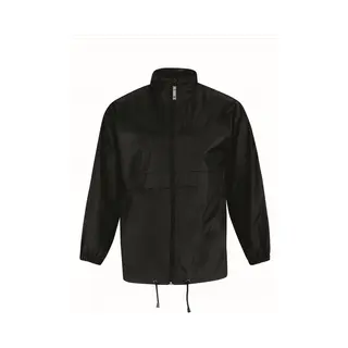 B&C Windjas/regenjas Voor Heren Zwart Maat 3XL