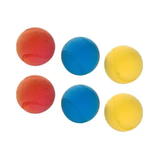 Outdoor Play Foam/soft Ballen - 6x Stuks - Gekleurd - Dia 7 Cm - Tennis - Ballen Gooien - Speelgoed