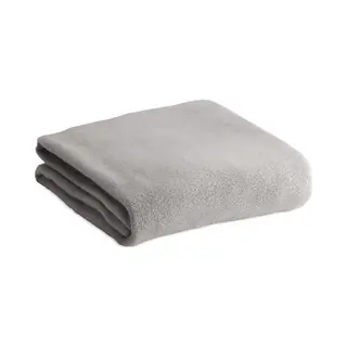 Fleece Deken/plaid Cosy - Grijs - 120 X 150 Cm - Polyester Fleece - 180 Gram - Lekker Warm Kleedje