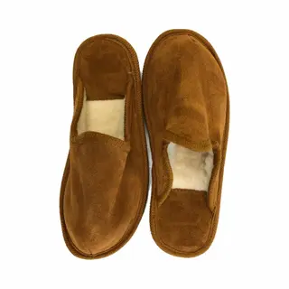 Bernardino - Heren Slippers - Pantoffels - Wollen - Bruin - Gevoerd 41