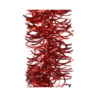 Decoris Kerstslingers - Rood - Folie - 10 X 270 Cm - Kerstversiering/decoratie