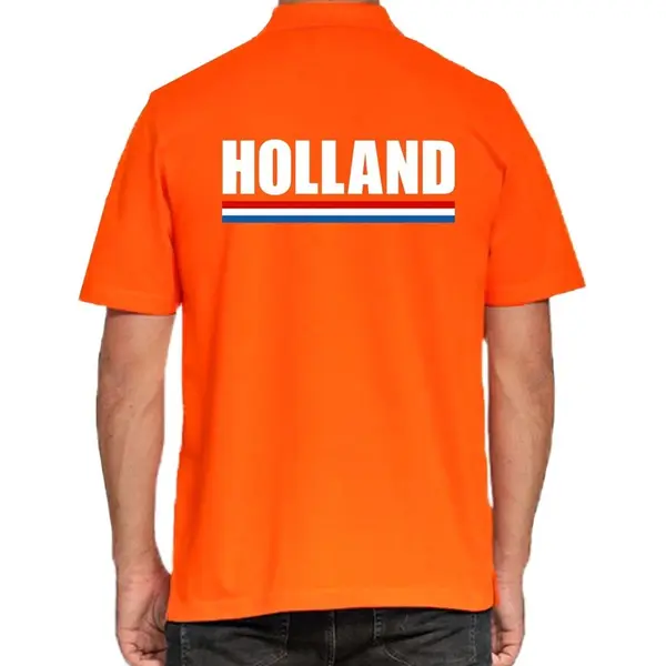 Bellatio Decorations Holland Poloshirt / Polo T-shirt Oranje Voor Heren - Koningsdag Kleding/ Shirts Xxl thumbnail