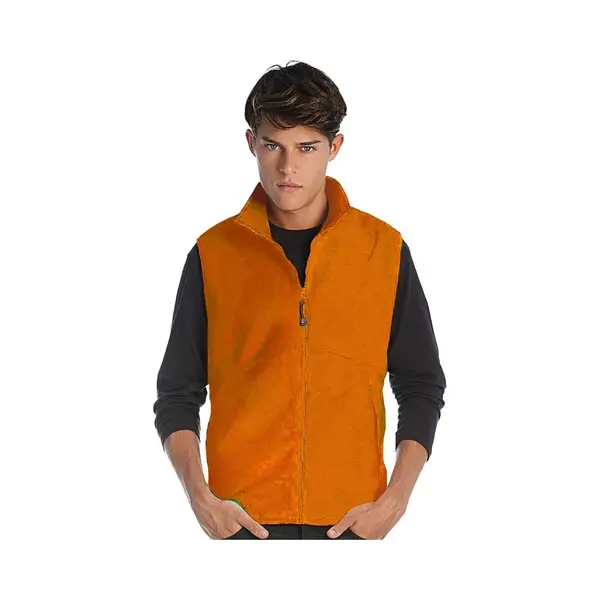 James & Nicholson Fleece Casual Bodywarmer Oranje Voor Heren - Holland Feest/outdoor Kleding - Supporters/fan Artikelen Xl thumbnail