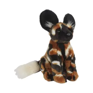Ravensden Pluche Bruine Afrikaanse Wilde Hond/hyenahond Knuffel 28 Cm - Hyenahonden Dieren Knuffels - Speelgoed Voor Kinderen