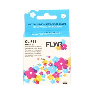 Flwr - Cartridges / Canon Cl-511 / Kleur / Geschikt Voor Canon