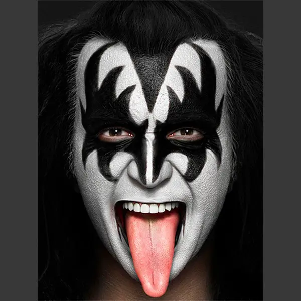 Signs USA Signs-Usa - Muziek Sign - Metaal - Gene Simmons - Kiss - Tongue - 30 X 40 Cm thumbnail