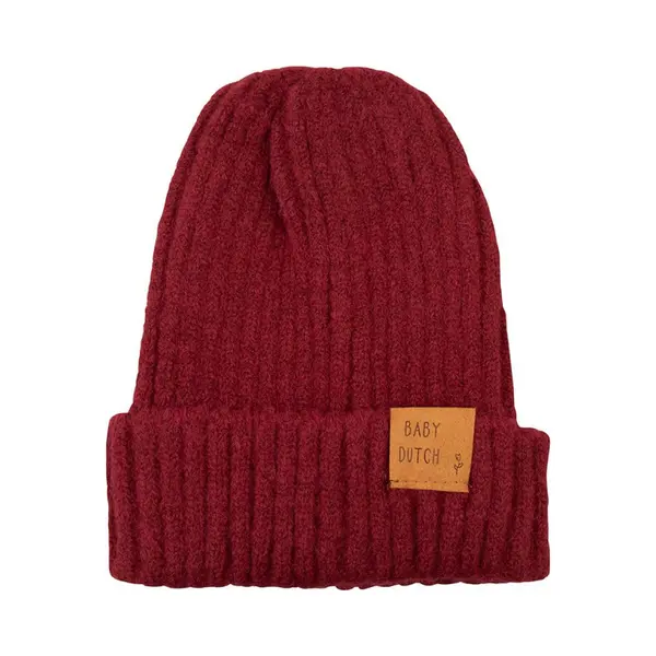 Baby Dutch Beanie Bordeaux - Kindermuts - 6 Maanden Tot 4 Jaar thumbnail