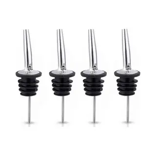 Premium Rvs Schenktuit - Schenkdoppen - Wijn - Fles - Cocktail - 4 Stuks