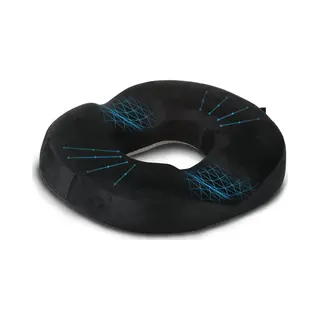 LifeGoods Zitkussen - Anti-Slip - Wasbare Hoes - Ringkussen - Donut Kussen - Zitring - Stoelkussen - Stuitkussen - Aambeien Kussen - Stoelkussen -