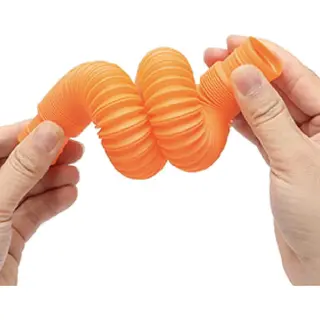 Awr Hoogwaardige Pop Tube Fidget / Wacky Tube / Pop Pipe | Kreukelbuis / Kartelbuis | Anti Stress Fidget Toy | Bekend Van TikTok | Oranje