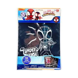 Disney Store Marvel Spidey And His Amazing Friends Kratzbilder Set Für Kinder | Kreatives Scratch Art Mit 2 Großen Postern | 26 X 19, 5 Cm | Inklusive