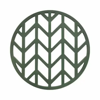 Krumble Pannenonderzetter / Pannenonderzetter Hittebestendig / Pannenonderzetter Siliconen / Pannenonderzettters - Pijlen - Diameter 14 - Groen