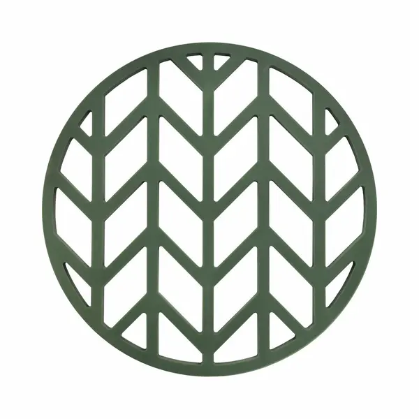 Krumble Pannenonderzetter / Pannenonderzetter Hittebestendig / Pannenonderzetter Siliconen / Pannenonderzettters - Pijlen - Diameter 14 - Groen thumbnail