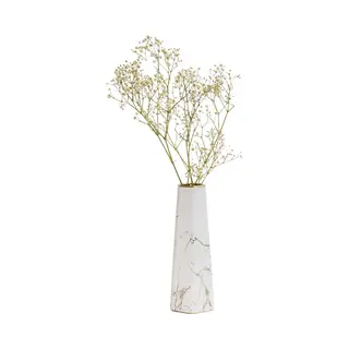 Quvio Vaas Voor Droogbloemen - Vaasje - Vazen - Vaas Keramiek - Landelijke Bloemenvaas - Woonaccessoire Voor Bloemen En Boeketten - Decoratieve