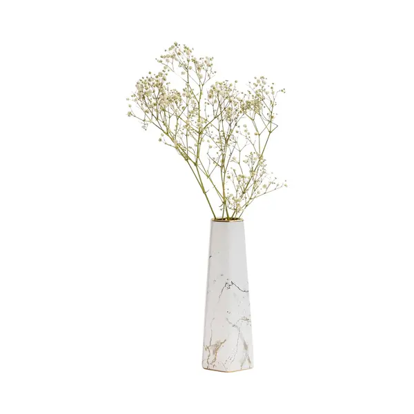 Quvio Vaas Voor Droogbloemen - Vaasje - Vazen - Vaas Keramiek - Landelijke Bloemenvaas - Woonaccessoire Voor Bloemen En Boeketten - Decoratieve thumbnail