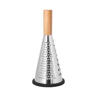 Krumble Rasp Met Houten Handvat - Handraspen - Kaasrasp - Citroenrasp - Blokrasp - Fijn - Middelgrof - Grof - Extra Grof - Antislip - Rvs En Hout