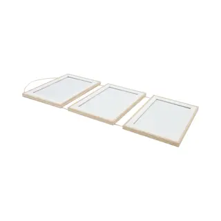 Quvio Fotolijst Voor 3 Foto's - Fotolijst - Fotolijsten -Fotohouder - Fotolijst Met Wandmontage - Hangend - Wandfoto's - Rechthoek - 1 X 18 X 52, 5 Cm