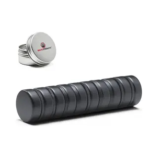 Brute Strength - Super Sterke Magneten - Rond - 15 X 5 Mm - 10 Stuks - Zwarte Magneten - Neodymium Magneet Sterk - Magneten Koelkast - Whiteboard