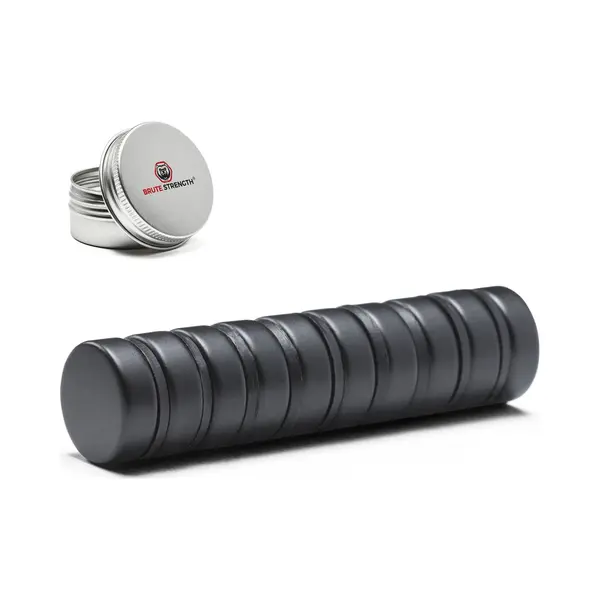 Brute Strength - Super Sterke Magneten - Rond - 15 X 5 Mm - 10 Stuks - Zwarte Magneten - Neodymium Magneet Sterk - Magneten Koelkast - Whiteboard thumbnail