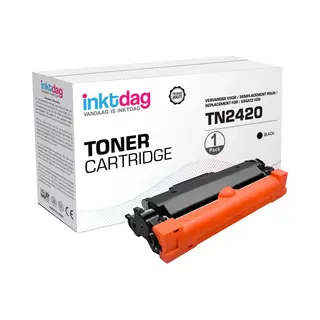 Inktdag Huismerk Brother Tn-2420, Tn-2420 Toner Zwart (met Chip!) Geschikt Voor Brother Hl-L2310D, Hl-L2350DW, Hl-L2357DW, Hl-L2375DW, Hl-L2370DN,