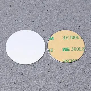 Metalen Ronde Magneet Plaatje - Zilver - Magneet Telefoon Sticker - Plakker - Plaatje - Universeel