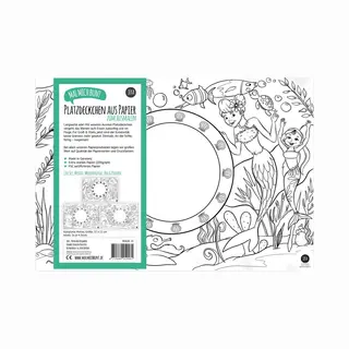 Jeka Set Van 12 Placemats Om In Te Kleuren, Motief, Zeemeermin, In De Dierentuin, Piraten, 4 Placemats Om In Te Kleuren Met Elk Patroon, Kleuren Voor