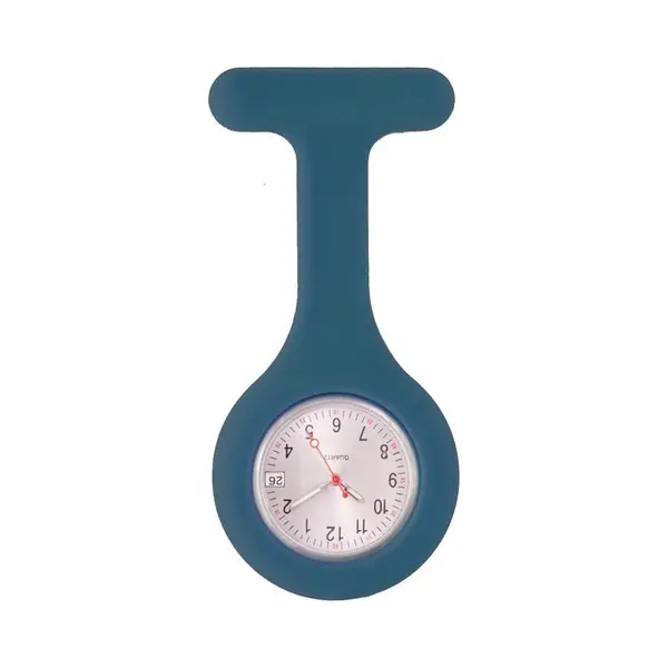 Hospitrix Siliconen Verpleegster Horloge Met Quartz Uurwerk Datum Marineblauw - Siliconen Horloge - Zusterhorloge - Glow In The Dark Wijzers - Verpleegster thumbnail