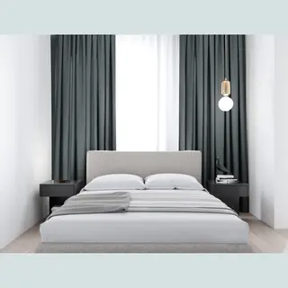 Maroyathome Elsa - Gordijn - Verduisterend - Met Plooiband - Kant-en-klaar - 150x250 Cm - 150 Cm Breedte En 250 Cm Lengte - Donker Grijs - 1 Stuk