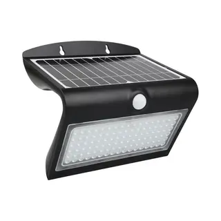 RexTech Solar Wandlamp Carl Iii Met Bewegingssensor - Zwart