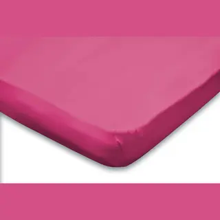 Topper Hoeslaken Jersey Katoen Stretch - Fuchsia 90x210/220 - 100x200cm - 1 Persoons