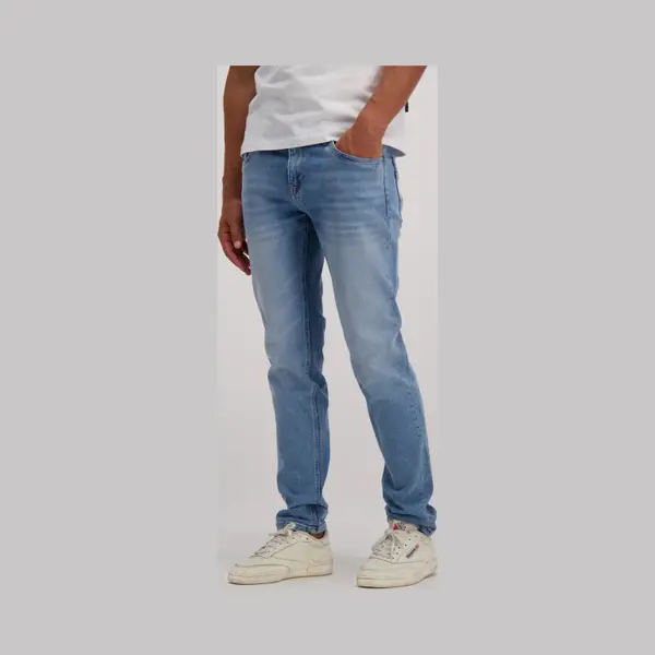 Cars Jeans - Heren Jeans - Heren - W38 X L34 - Blauw - Katoen - Blast Porto Bleach Wash thumbnail