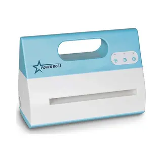 Nellie's Choice Nellies Choice PowerBoss A4 - Elektrische Stans- En Embossingmachine - Blauw/Wit