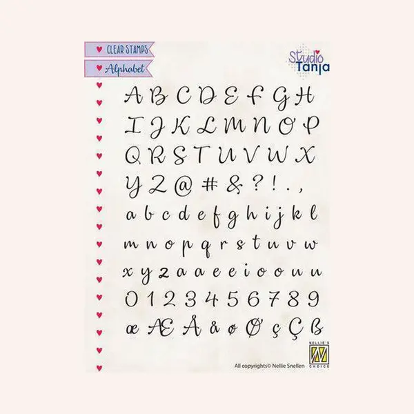 Nellie's Choice Clear Stamps Alfabet - Stempel Letters & Cijfers Voor Kaarten Maken thumbnail