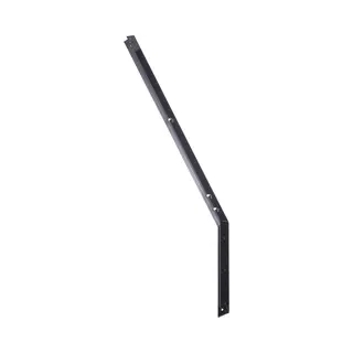 Garmix Stacheldrahthalter Befestigung Stacheldraht Natodraht Verzinkt Schwarz Gerade 45° (45 Grad 3mm/4cm Schwarz)