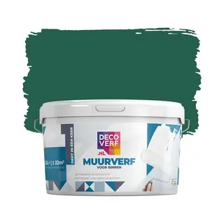 Decoverf.nl Decoverf Muurverf Mat Smaragdgroen, 2.5L