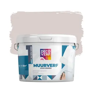 Decoverf.nl Decoverf Muurverf Mat Beige, 4L