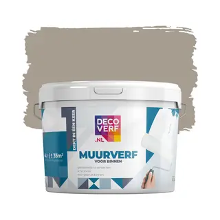 Decoverf.nl Decoverf Muurverf Mat Leverbeige, 4L