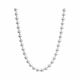 Fako Bijoux® - Bolletjes Ketting - Ball Chain - Rvs - Stainless Steel - 3mm - 60cm - Zilverkleurig