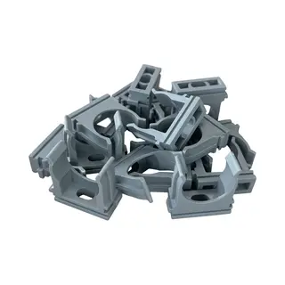 Kortpack - Buisklemmen - Voor Buizen Van Ø32 Mm - 50 Stuks - Grijze Kleur - (099.8931)
