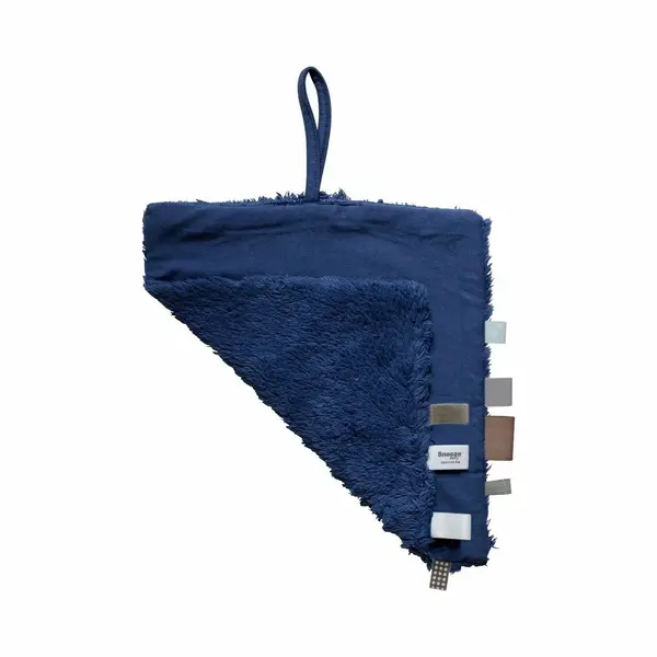 Snoozebaby Schmusetuch Baby - Kuscheltuch 25x25 Cm Mit Befestigung Für Schnuller - 100% Bio Baumwolle Schnuffeltuch - Blau - Blue Nights thumbnail