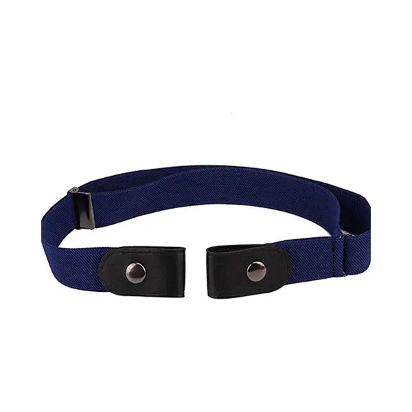 Gespvrije Elastische Riem – Navy – Unisex – Verstelbaar thumbnail