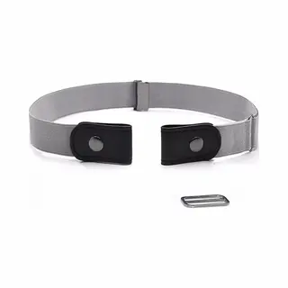 Gespvrije Elastische Riem – Grijs – Unisex – Verstelbaar